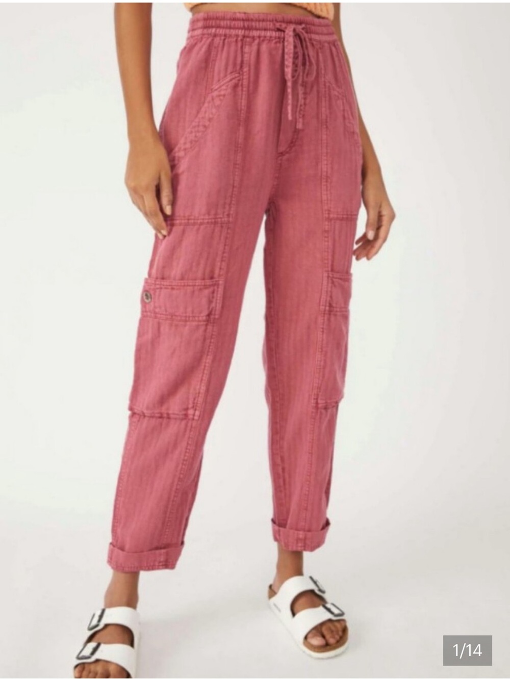 Pink Women’s Cargo Jogger Jeans